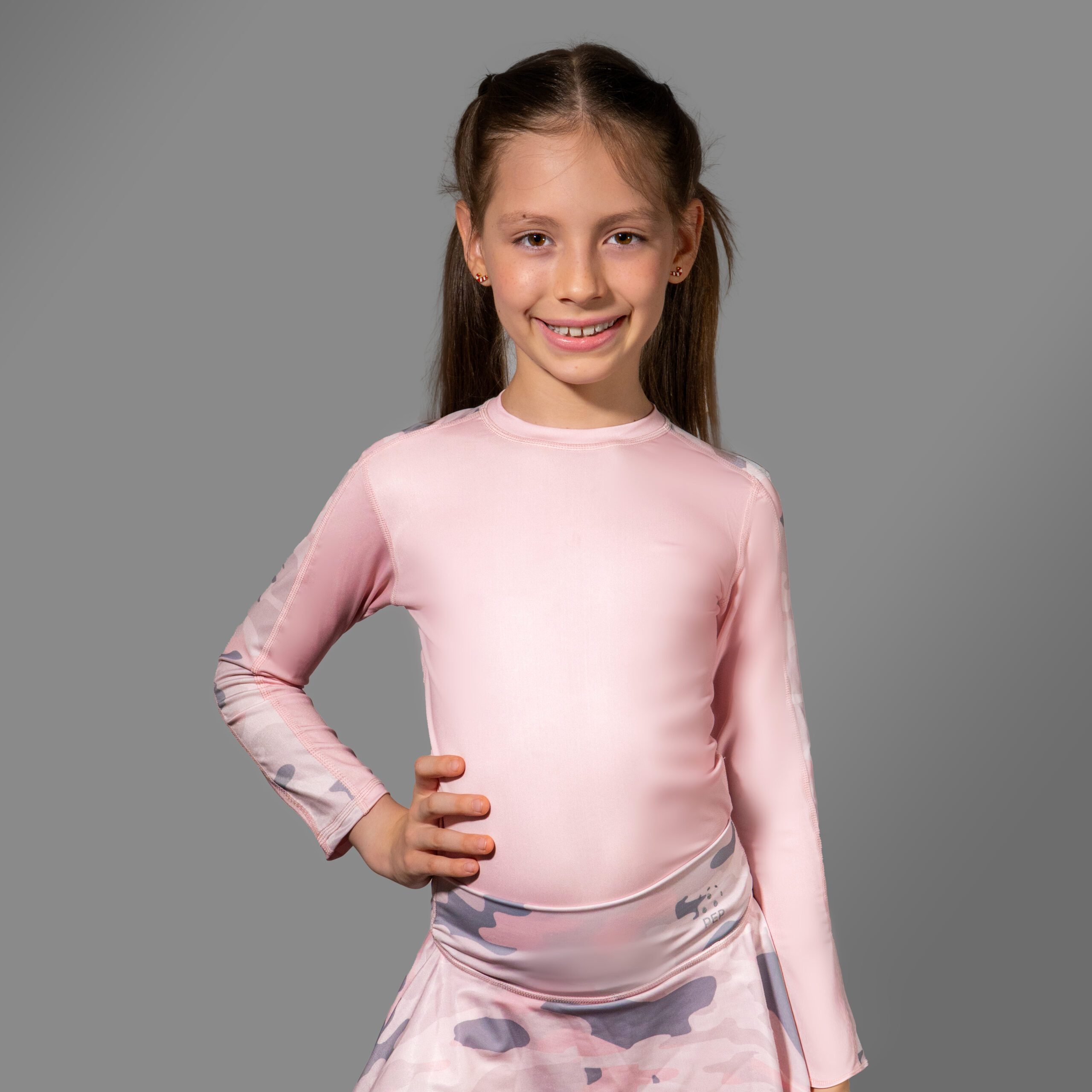 Pink Pulse Camo Skort + Matching Long Sleeve Shirt - PEP Pickleball