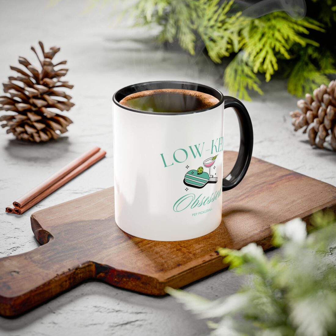 Low-Key Obsessed | Women's Pickleball Coffee Mug - PEP Pickleball