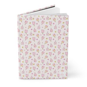 Pink Retro Pickleball Journal