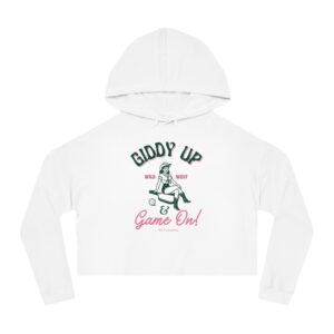 Giddy Up & Game On | Women’s Cropped Hoodie