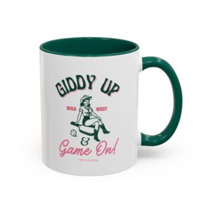 Giddy Up and Game On! | Women’s Pickleball Coffee Mug