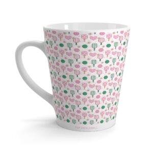 Playful Pickleball Pattern | Latte Mug 12oz