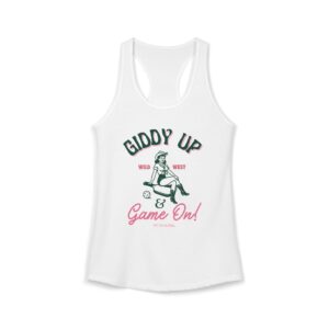 Giddy Up & Game On! | Women’s Pickleball Racerback Tank